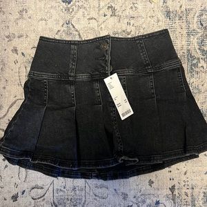 Urban Black Denim Skirt
